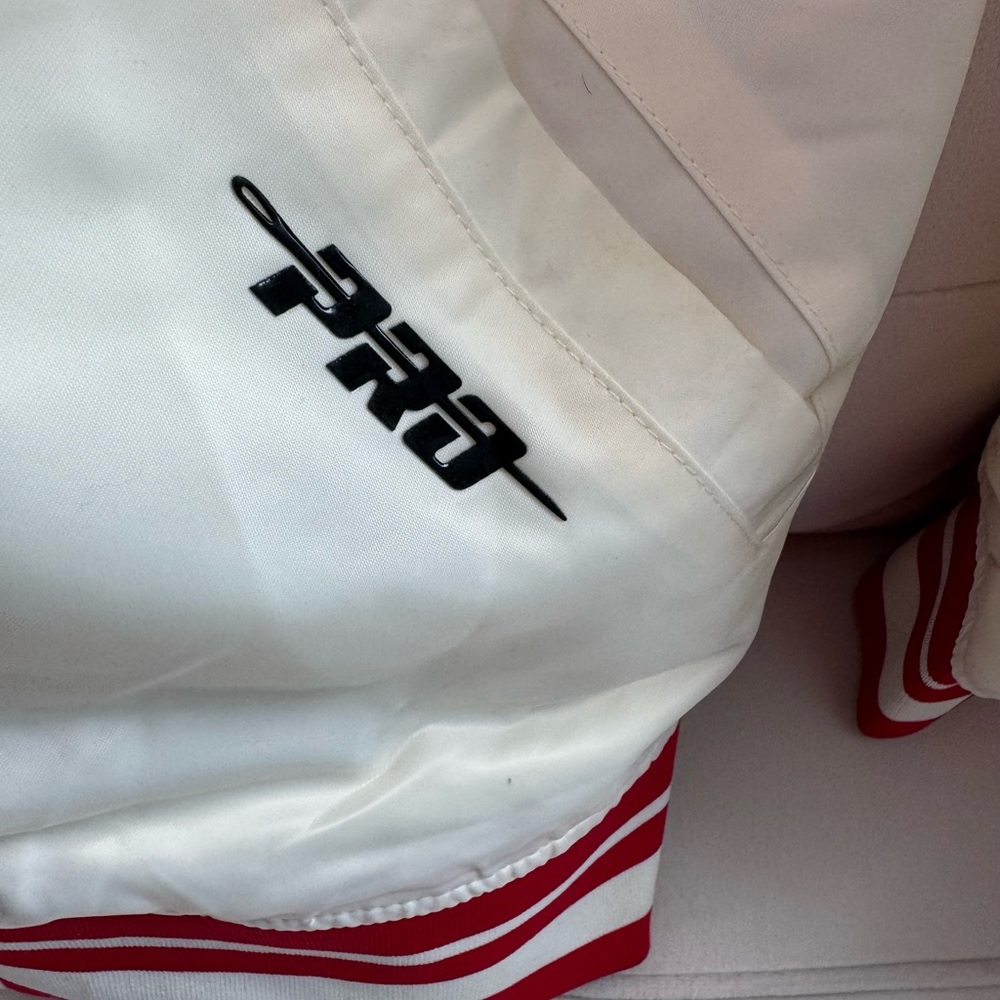 San Francisco 49ers Cream & Red Varsity Bomber Jacket - Picture 6 of 12